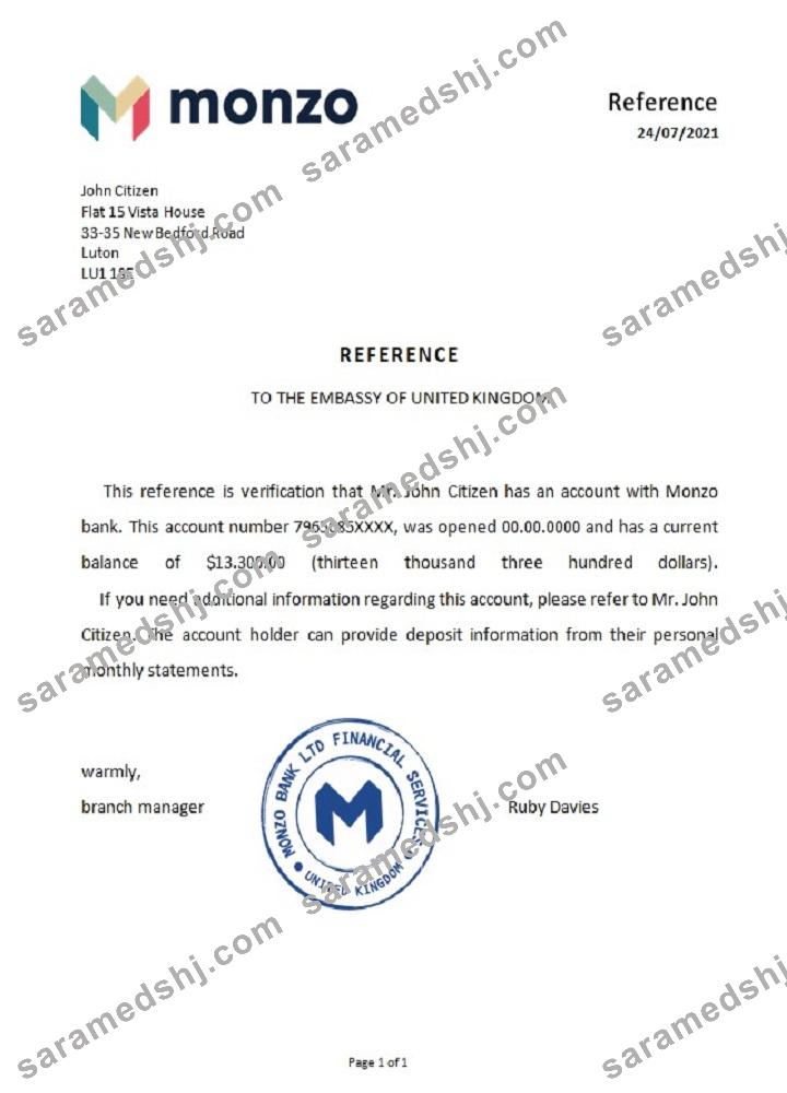 United Kingdom_Monzo bank_reference